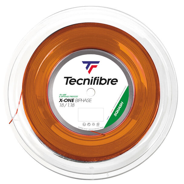 Tecnifibre X-ONE BIPHASE Gauge 18/1.18 Squash String Reel