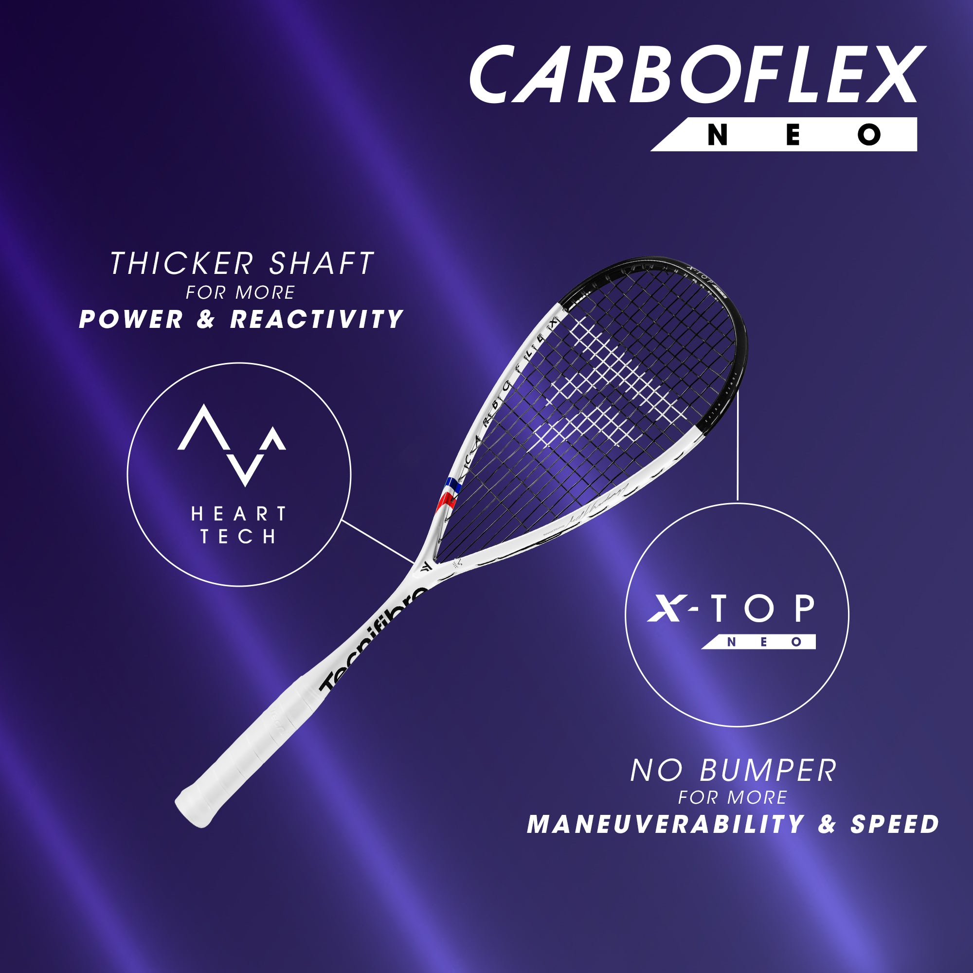 Tecnifibre Carboflex 120 X-TOP NEO Squash Racket 2026
