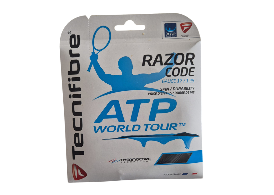 Tecnifibre 12m ATP Razor Code Gauge 17/1.25 Carbon Tennis String