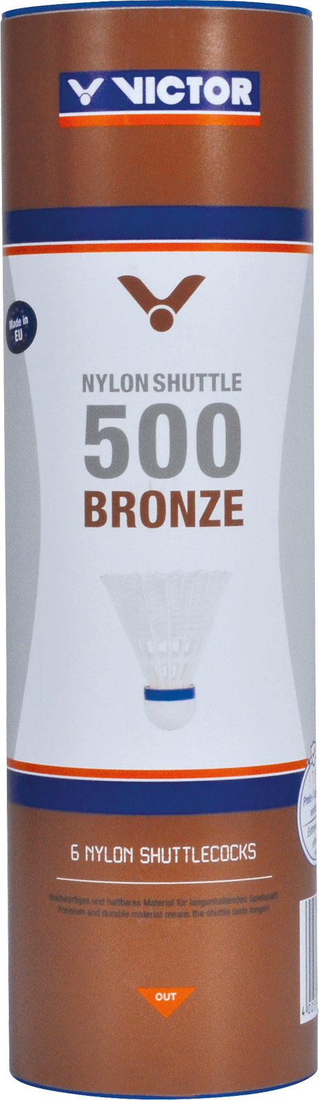 VICTOR Nylon 500 BRONZE Medium Shuttlecocks