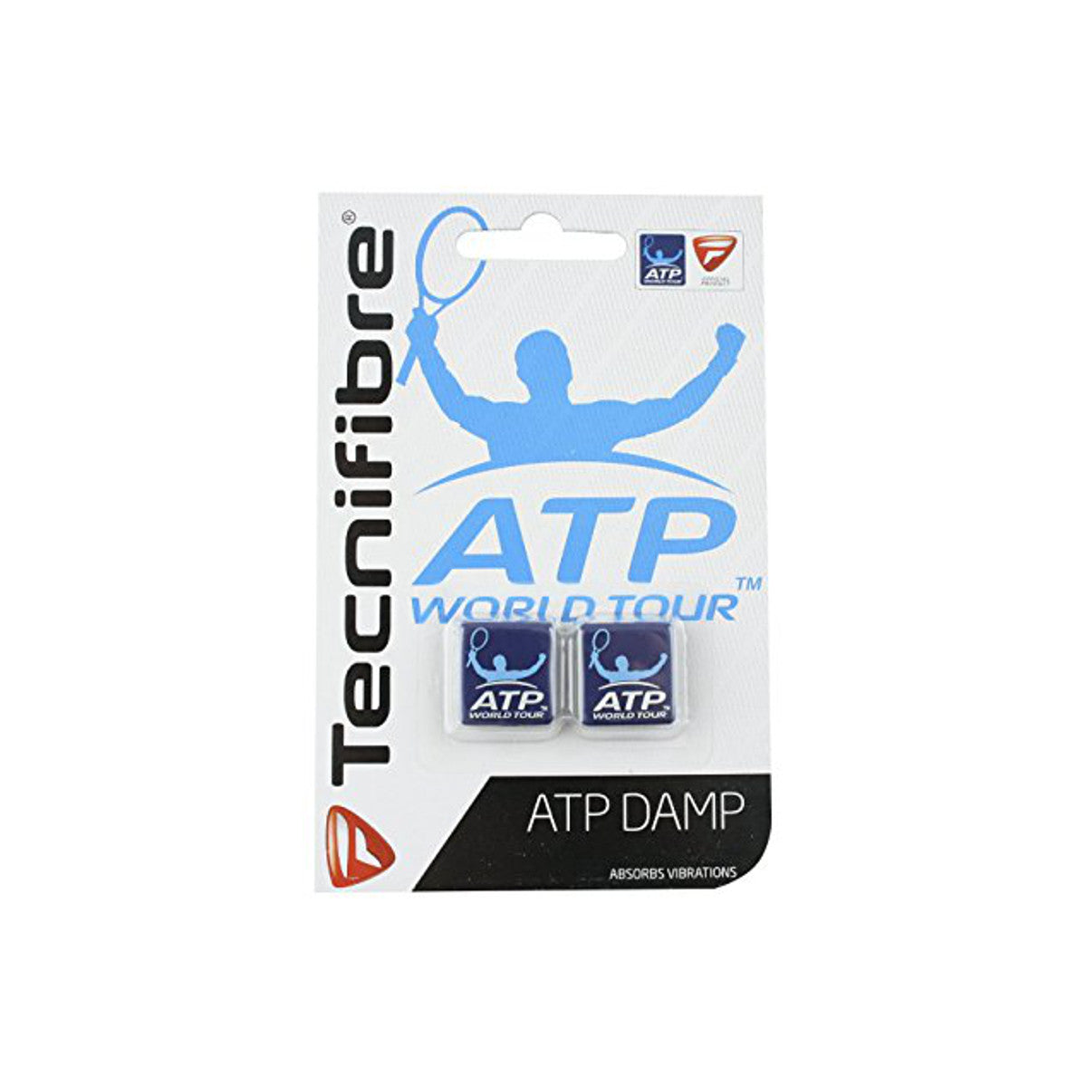 Tecnifibre ATP Damp World Tour Vibration Shock Dampeners For Tennis Racquet, New